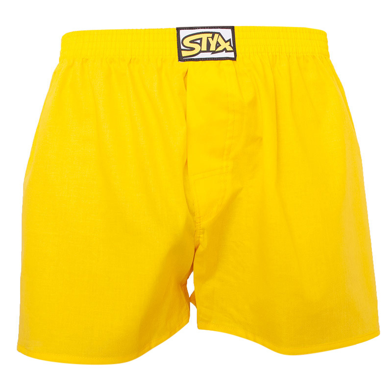 Pánské trenky Styx klasická guma žluté (A1068)  M, trenýrky