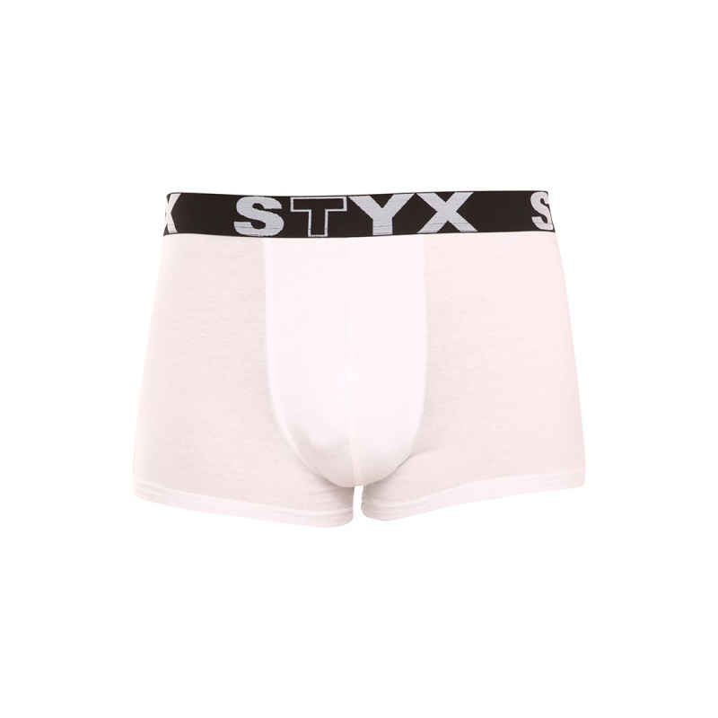 Pánské boxerky Styx sportovní guma nadrozměr bílé (R1061) 3XL, trenky / trenýrky