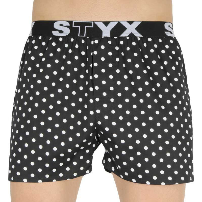 Pánské trenky Styx art sportovní guma puntíky (B1055) S, trenýrky