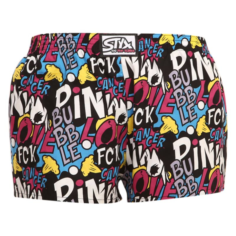 Dámské trenky Styx art klasická guma Pink Bubble (K1058) S, trenýrky