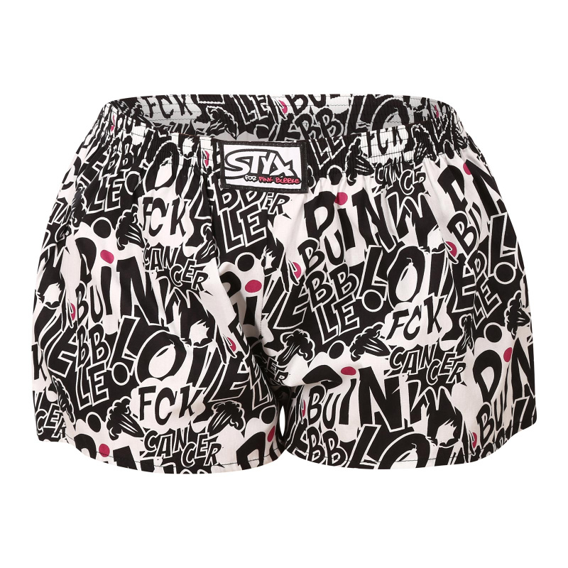 Dámské trenky Styx art klasická guma Pink Bubble (K1059) M, trenýrky