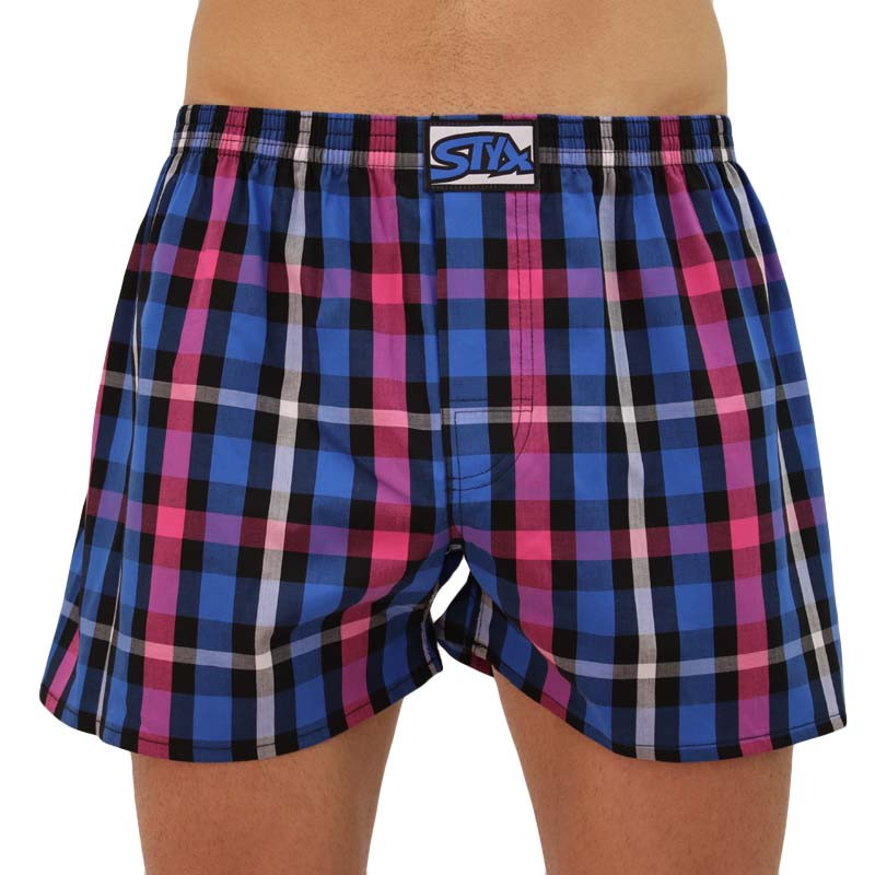 Pánské trenky Styx klasická guma vícebarevné (A835)  S, trenýrky