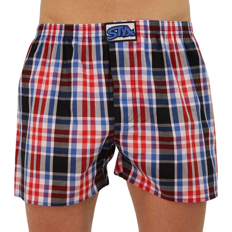 Pánské trenky Styx klasická guma vícebarevné (A837)  M, trenýrky