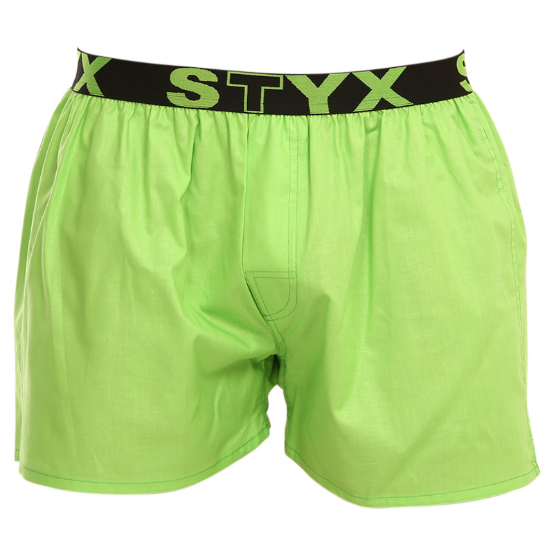 Pánské trenky Styx sportovní guma zelené (B1069) M, trenýrky