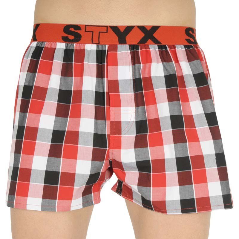 Pánské trenky Styx sportovní guma vícebarevné (B831) XL, trenýrky