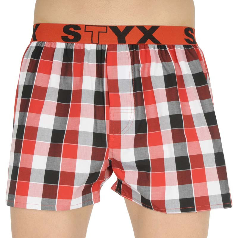 Pánské trenky Styx sportovní guma vícebarevné (B831) XL, trenýrky