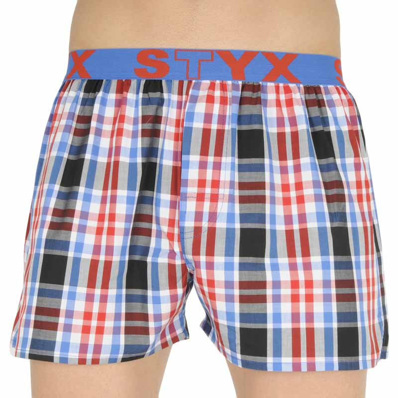 Pánské trenky Styx sportovní guma vícebarevné (B837) M, trenýrky