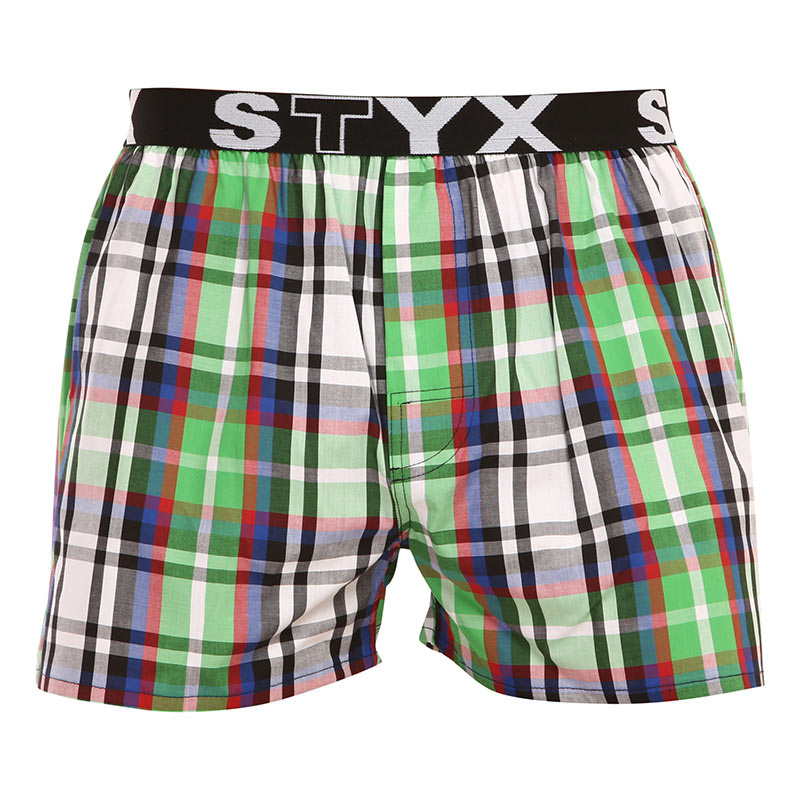 Pánské trenky Styx sportovní guma vícebarevné (B838) S, trenýrky