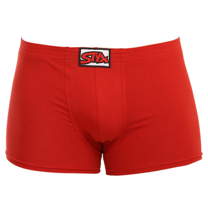 Pánské boxerky Styx klasická guma červené (Q1064) L, trenky / trenýrky