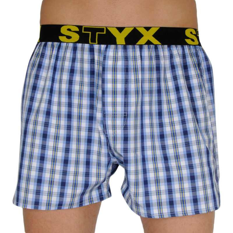 Pánské trenky Styx sportovní guma vícebarevné (B106) L, trenýrky