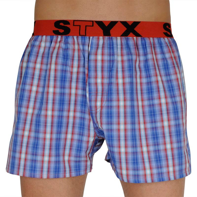 Pánské trenky Styx sportovní guma vícebarevné (B110) L, trenýrky