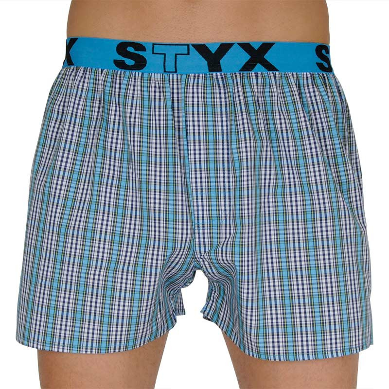 Pánské trenky Styx sportovní guma vícebarevné (B112) M, trenýrky