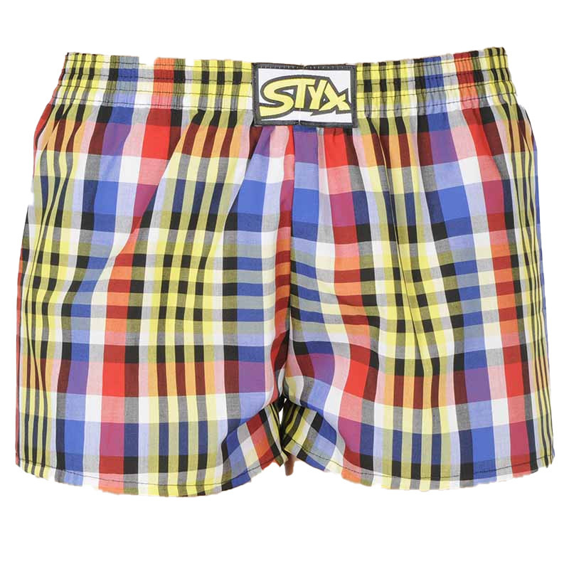 Dětské trenky Styx klasická guma vícebarevné (J833)  12-14 let, trenýrky