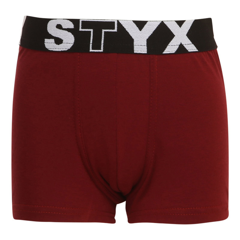 Dětské boxerky Styx sportovní guma vínové (GJ1060) 4-5 let, trenky / trenýrky