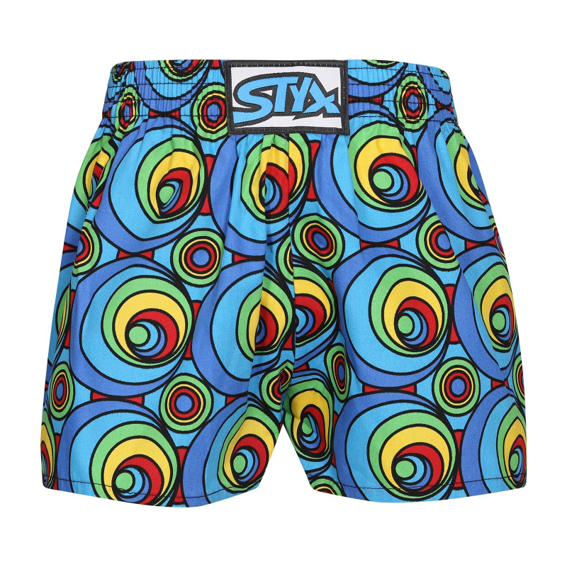 Dětské trenky Styx art klasická guma kruhy (J1151)  12-14 let, trenýrky