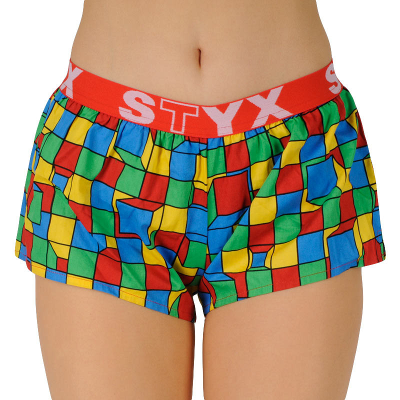 Dámské trenky Styx art sportovní guma kostky (T959) XL, trenýrky