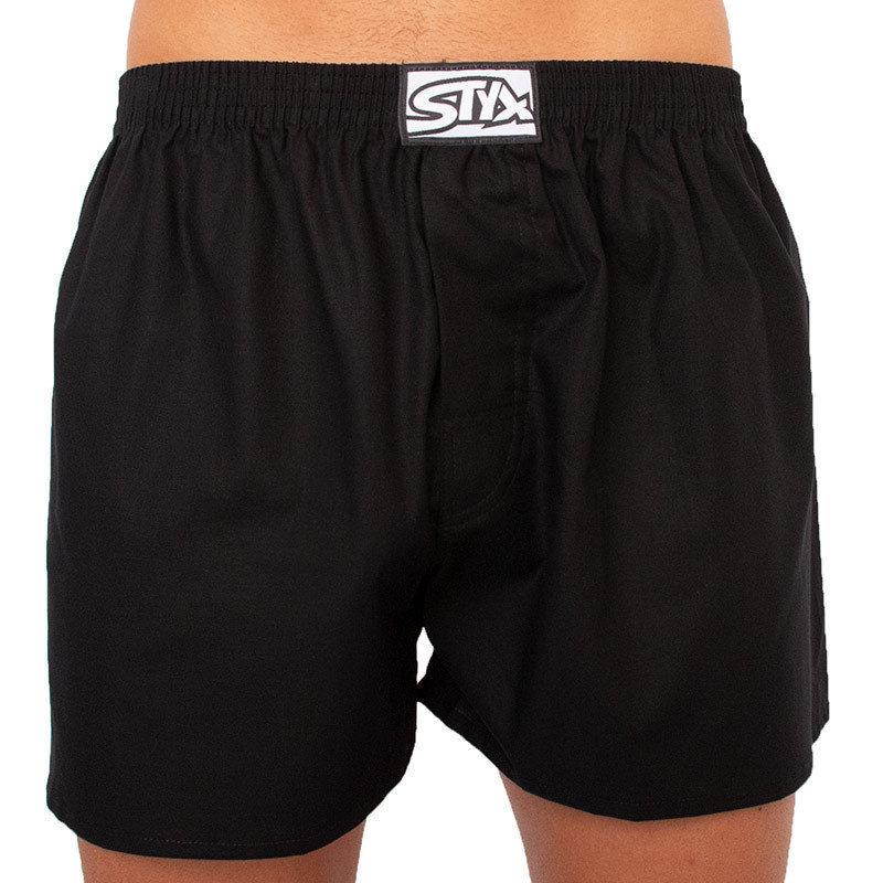 Pánské trenky Styx klasická guma nadrozměr černé (E960)  3XL, trenýrky