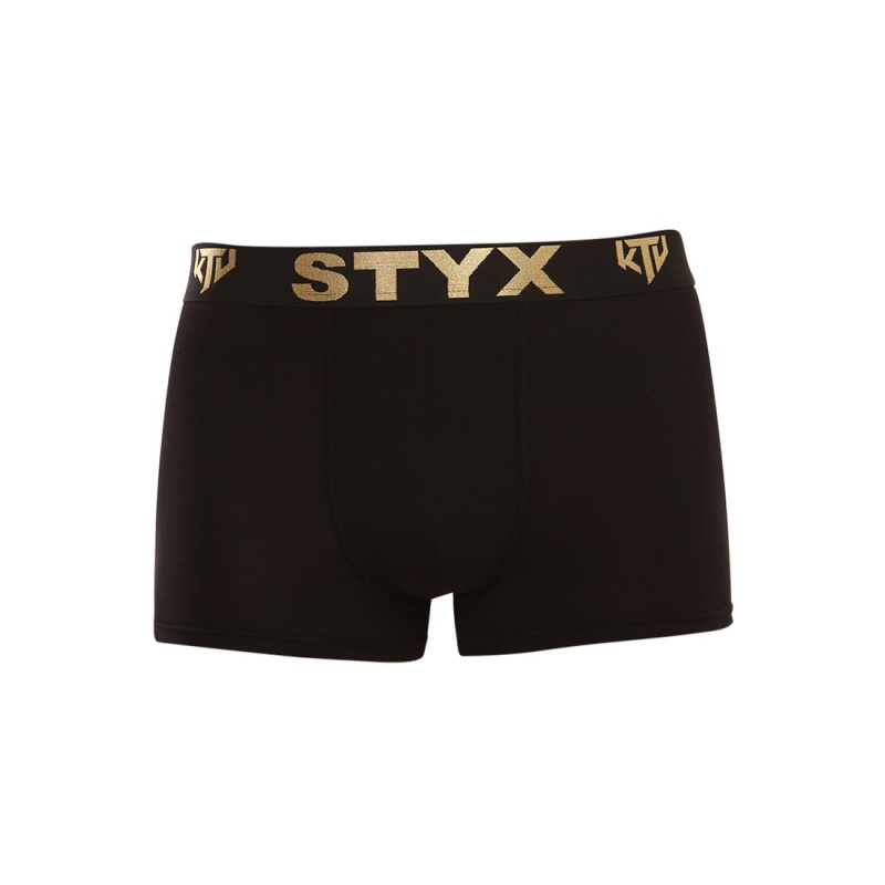 Pánské boxerky Styx / KTV sportovní guma černé - černá guma (GTC960) XL, trenky / trenýrky