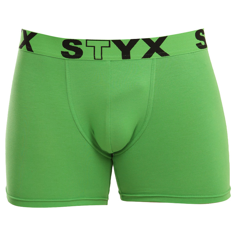 Pánské boxerky Styx long sportovní guma zelené (U1069) S, trenky / trenýrky
