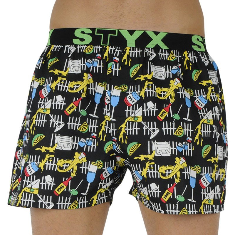 Pánské trenky Styx art sportovní guma párty (B1251) M, trenýrky