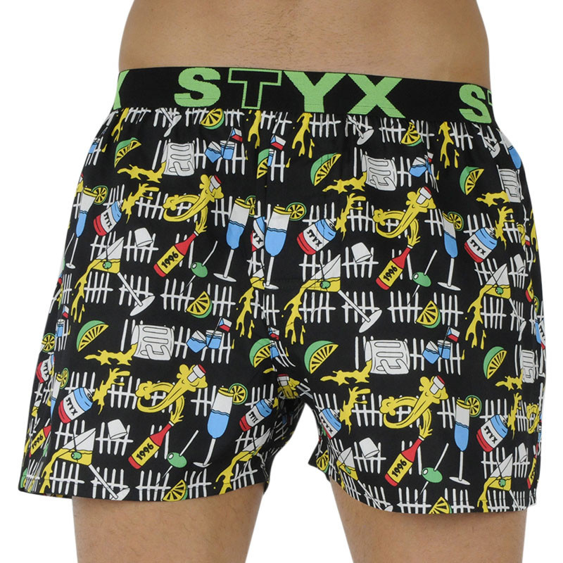 Pánské trenky Styx art sportovní guma párty (B1251) M, trenýrky