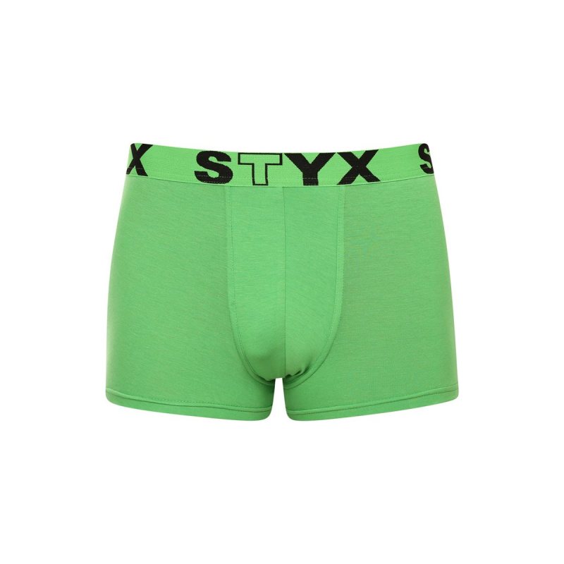 Pánské boxerky Styx sportovní guma zelené (G1069) L, trenky / trenýrky