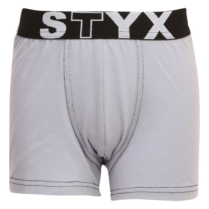 Dětské boxerky Styx sportovní guma světle šedé (GJ1067) 4-5 let, trenky / trenýrky