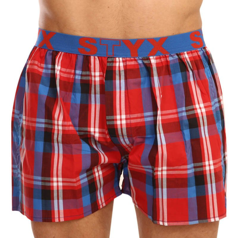 Pánské trenky Styx sportovní guma vícebarevné (B903) L, trenýrky