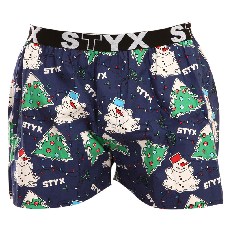 Pánské trenky Styx art sportovní guma Vánoce (B1450) M, trenýrky
