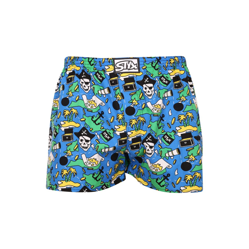 Pánské trenky Styx art klasická guma pirate (A1250) L, trenýrky