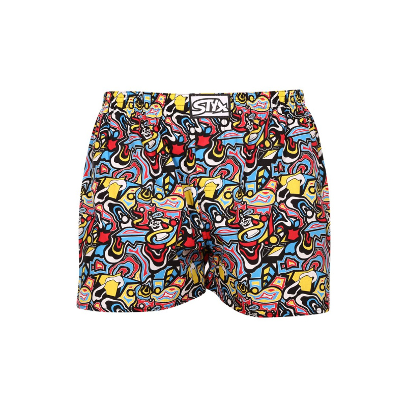 Pánské trenky Styx art klasická guma skica (A1254) XL, trenýrky