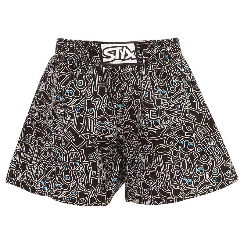 Dětské trenky Styx art klasická guma Doodle (J1256) 6-8 let, trenýrky