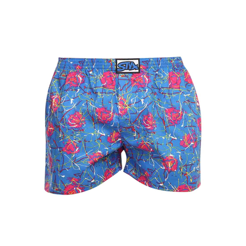 Pánské trenky Styx art klasická guma Jáchym srdíčka (A1358) XXL, trenýrky