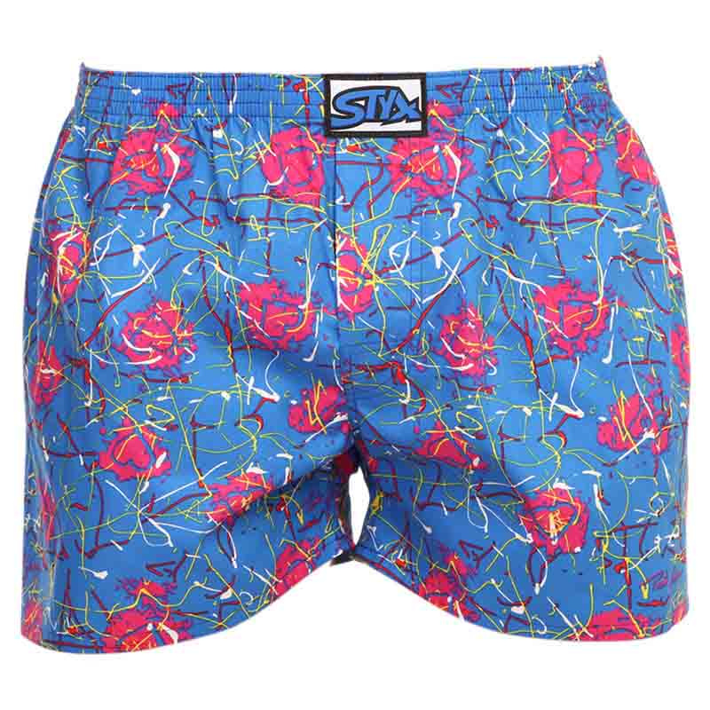 Pánské trenky Styx art klasická guma Jáchym srdíčka (A1358) XL, trenýrky