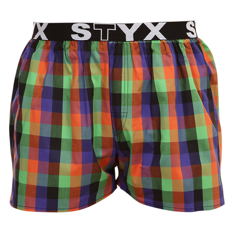 Pánské trenky Styx sportovní guma vícebarevné (B912) XXL, trenýrky