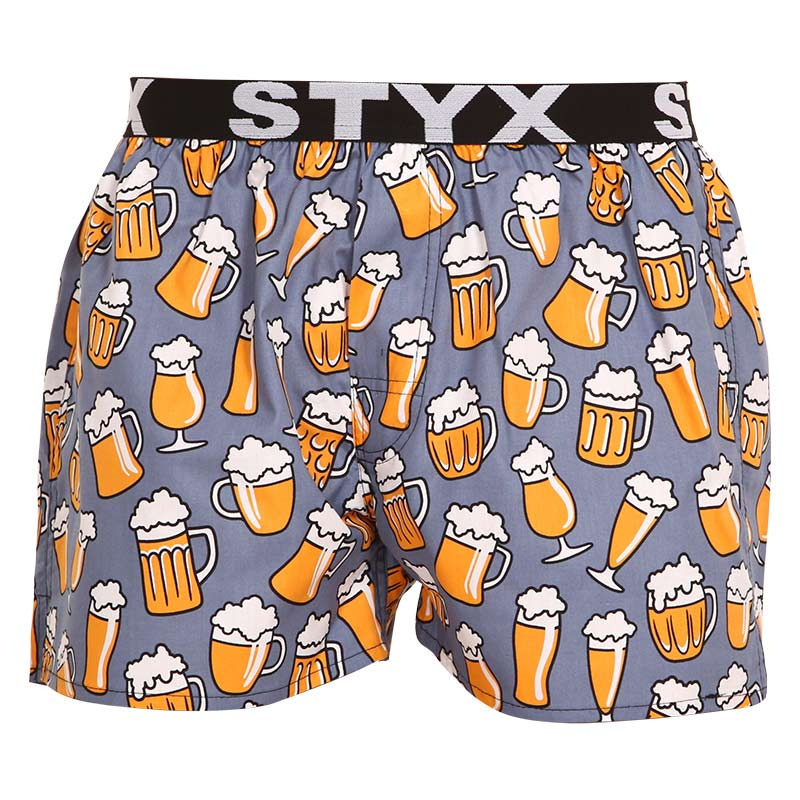 Pánské trenky Styx art sportovní guma pivo (B1357) L, trenýrky