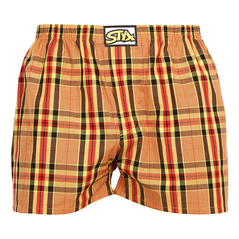 Pánské trenky Styx klasická guma vícebarevné (A921) XL, trenýrky