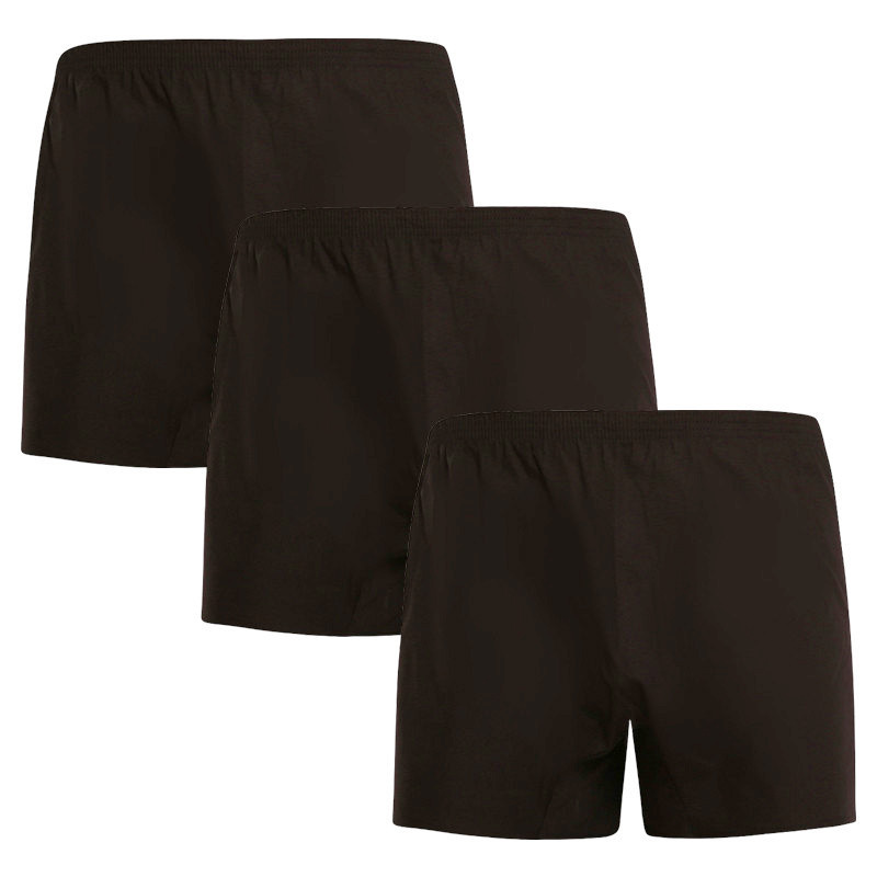3PACK pánské trenky Nedeto černé (3NDTT001) 3XL, trenýrky