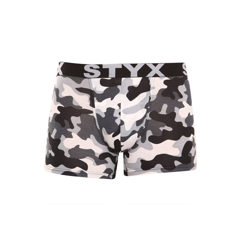 Pánské boxerky Styx long art sportovní guma maskáč (U1457) M, trenky / trenýrky