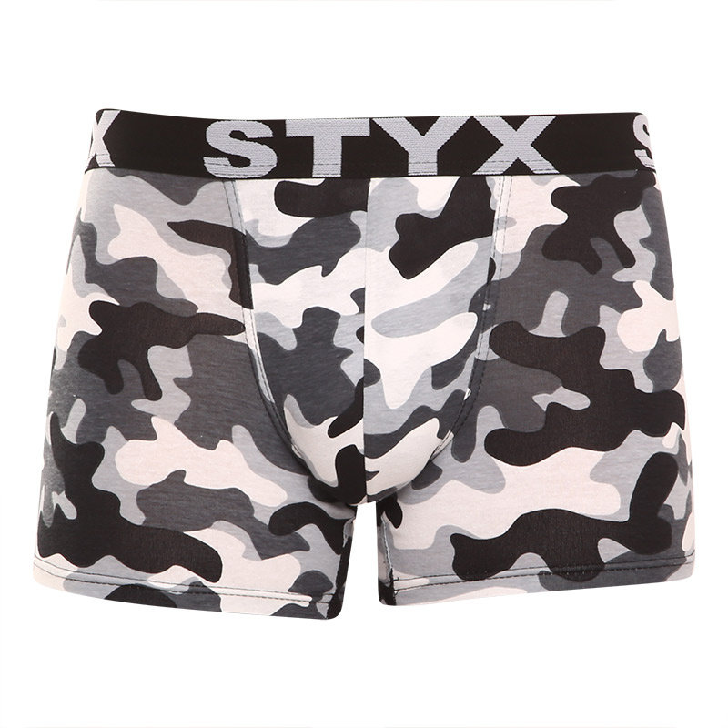 Pánské boxerky Styx long art sportovní guma maskáč (U1457) M, trenky / trenýrky