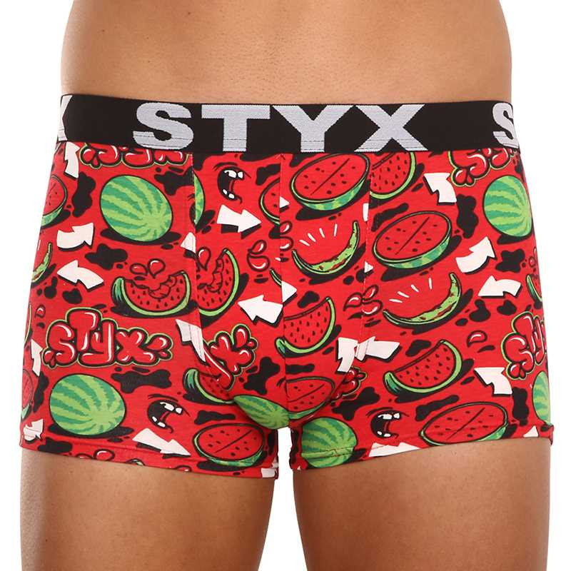 Pánské boxerky Styx art sportovní guma nadrozměr melouny (R1459) 5XL, trenky / trenýrky