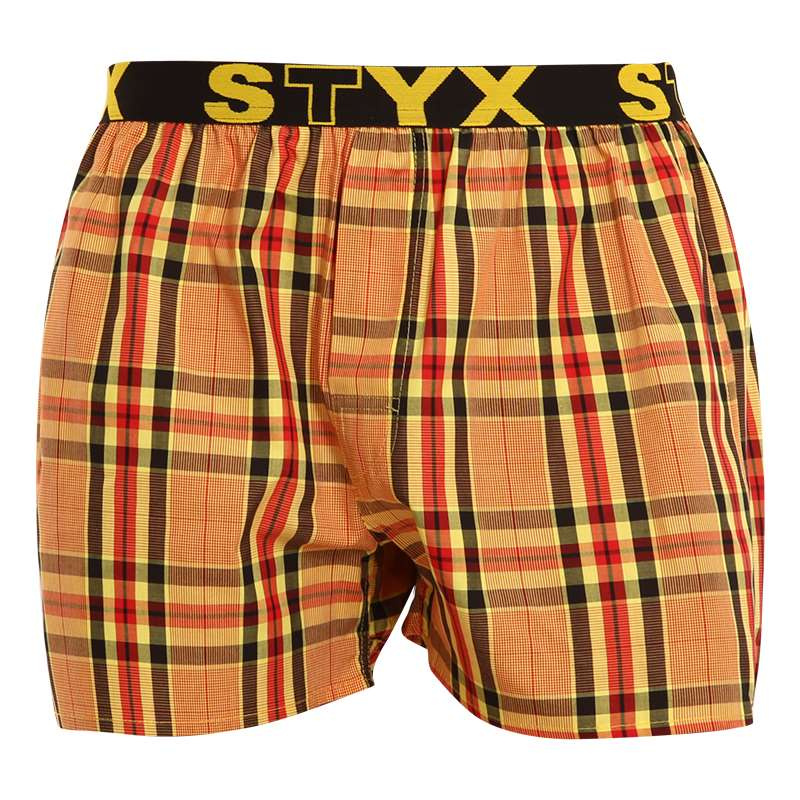 Pánské trenky Styx sportovní guma vícebarevné (B921) XL, trenýrky