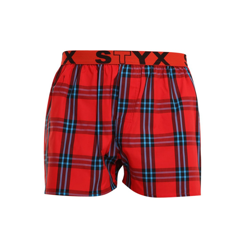 Pánské trenky Styx sportovní guma vícebarevné (B923) L, trenýrky