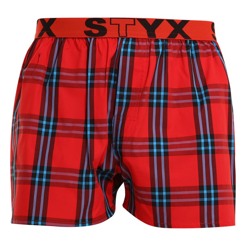 Pánské trenky Styx sportovní guma vícebarevné (B923) L, trenýrky