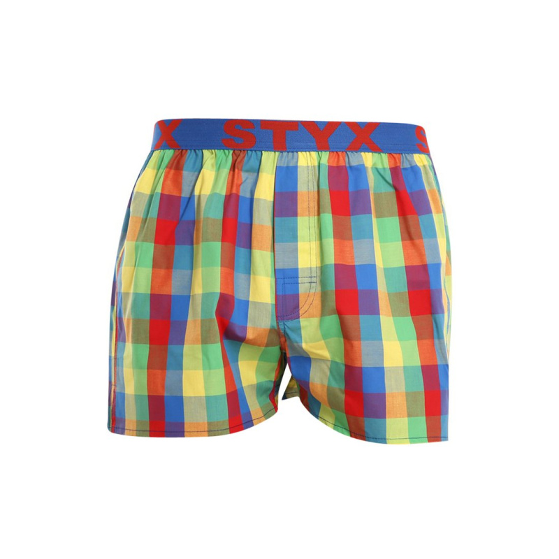 Pánské trenky Styx sportovní guma vícebarevné (B925) XXL, trenýrky