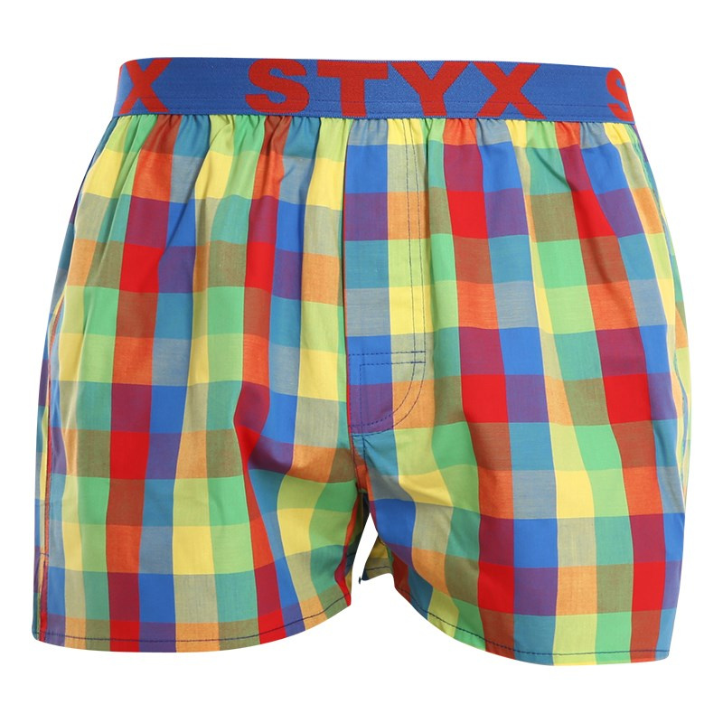 Pánské trenky Styx sportovní guma vícebarevné (B925) XXL, trenýrky