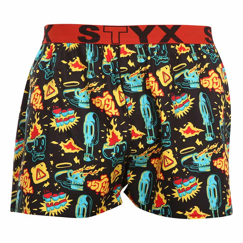 Pánské trenky Styx art sportovní guma toohot (B1458) M, trenýrky