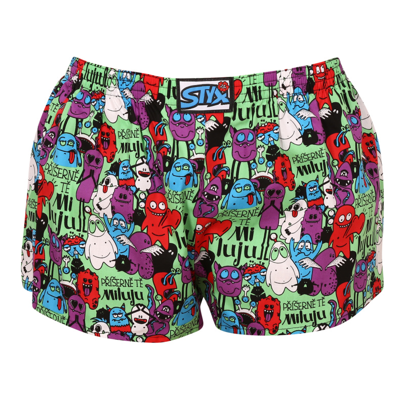 Dámské trenky Styx art klasická guma příšerky (K1555) XL, trenýrky