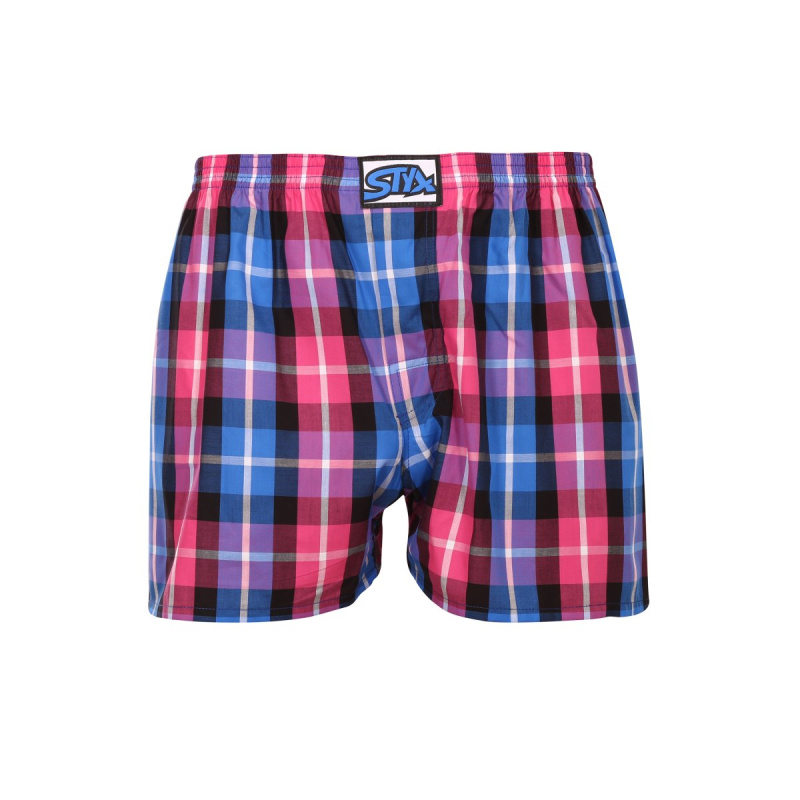 Pánské trenky Styx klasická guma vícebarevné (A932) XL, trenýrky