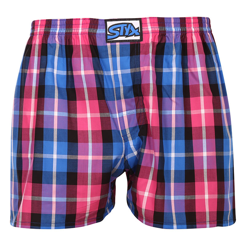 Pánské trenky Styx klasická guma vícebarevné (A932) XL, trenýrky